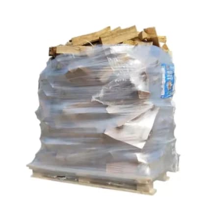 Leña extra seca de 25 cm en sacos, palé de 1,3 m³