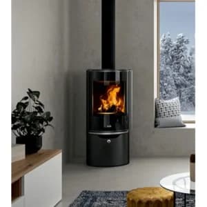 Estufa estanca de leña DEVILLE EGUZKI, 6 kW